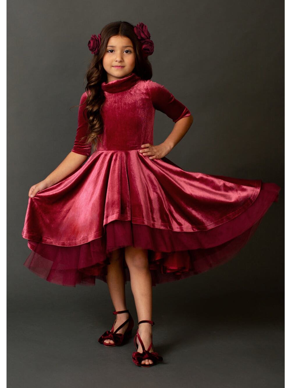 Joyfolie Mia Joy Audrah Petticoat Dress in Barberry Girl’s Size 4